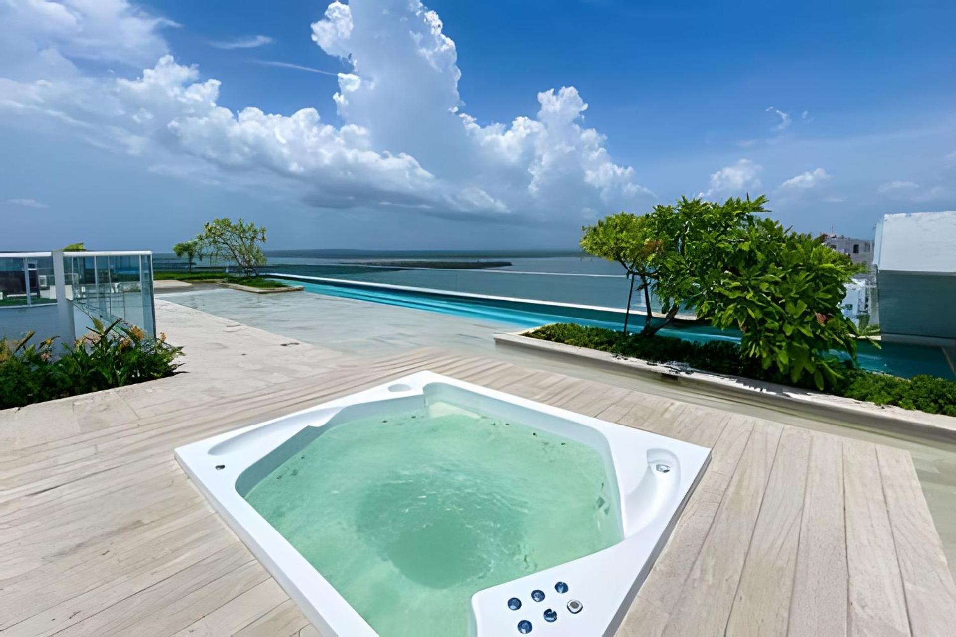 2 Dormitorios Jacuzzi Y Vista Mar. Frente A Playa Cartagena Luaran gambar