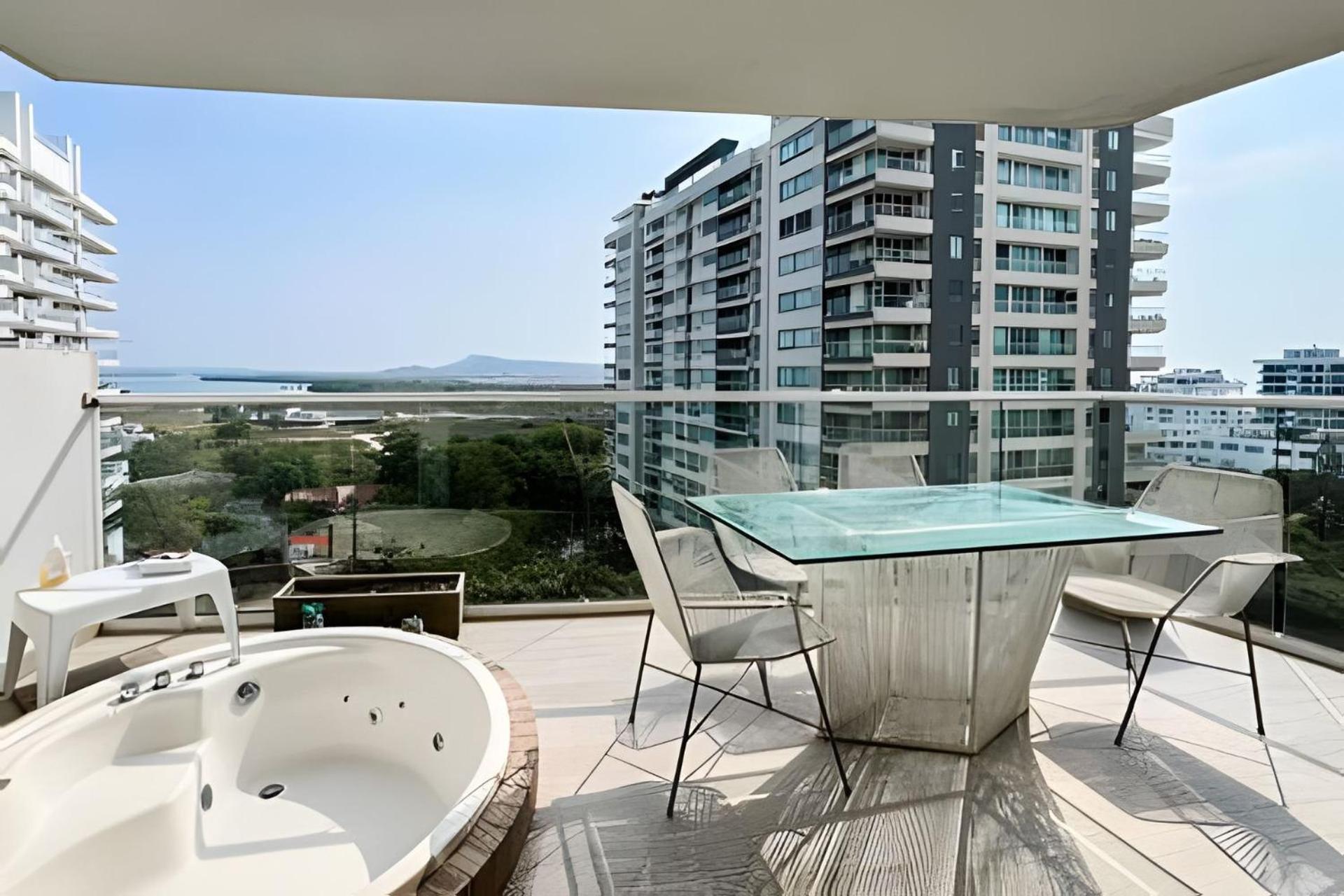 2 Dormitorios Jacuzzi Y Vista Mar. Frente A Playa Cartagena Luaran gambar